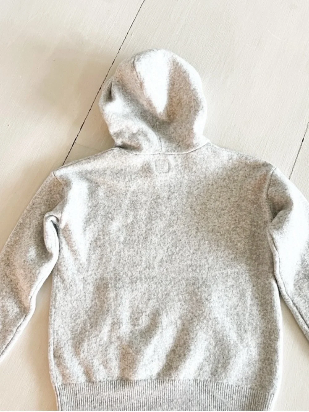 GAPKids Light Gray Hooded Pullover Sweater Hoodie Boys Size Large